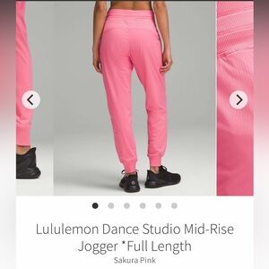 Lululemon Dance Studio Mid-Rise
Jogger *Full Length Sakura Pink. Size 12. NWOT